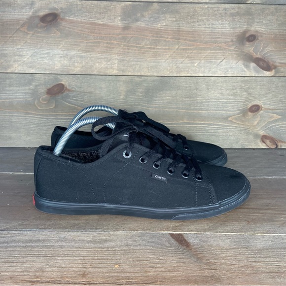 Vans Atwood womens size 9.5 shoes black canvas low top skate sneakers - Picture 2 of 8